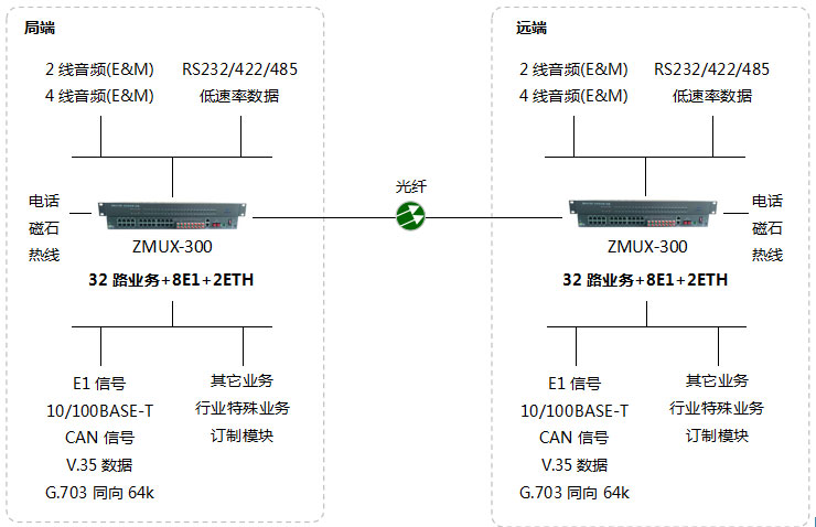 ZMUX-300組網(wǎng)圖